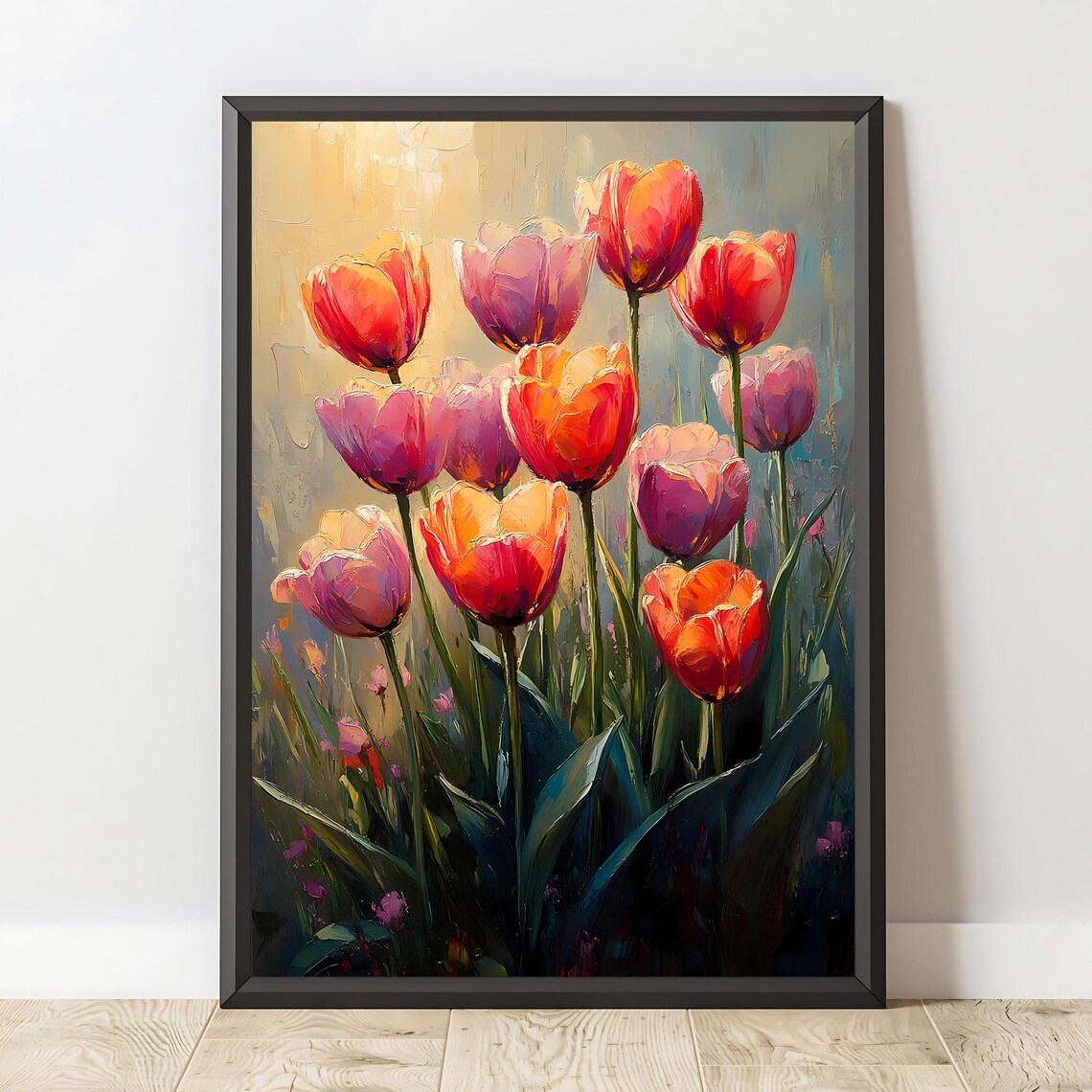 Tulip Art Print, Vibrant Spring Floral Decor - Image 2