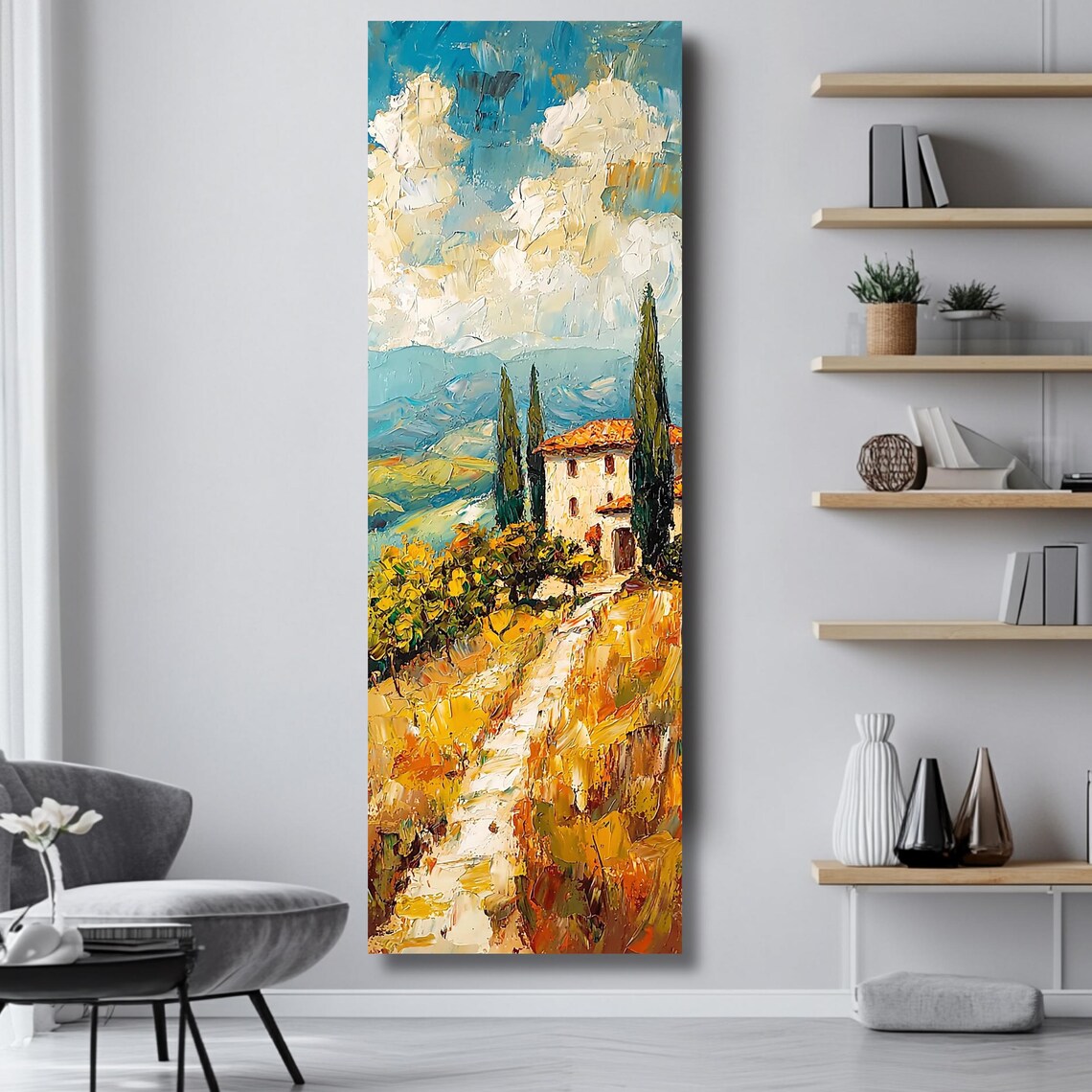 Tuscany Landscape Art Print, Italian Countryside - Image 4