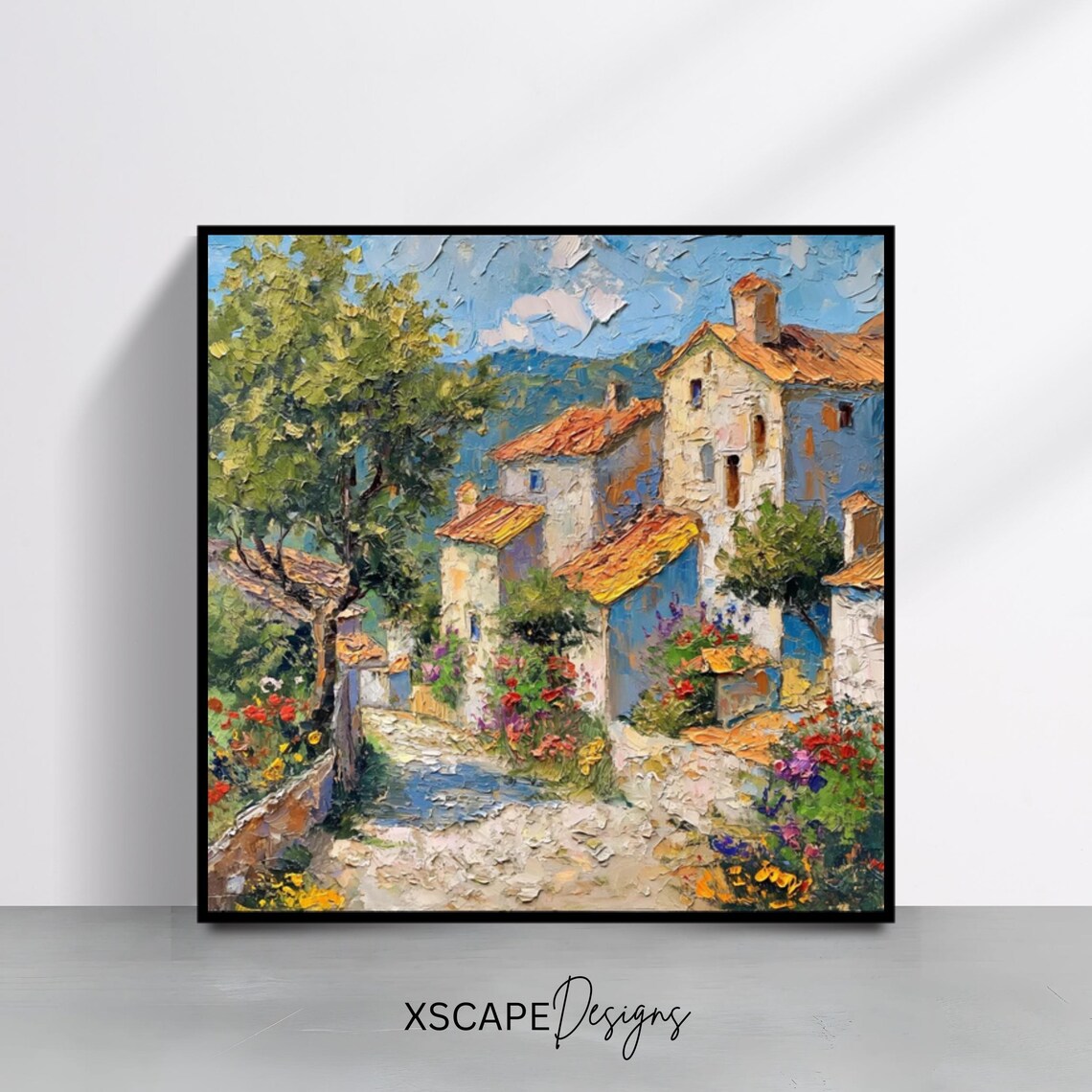 Italian Village, Mediterranean Rustic Landscape