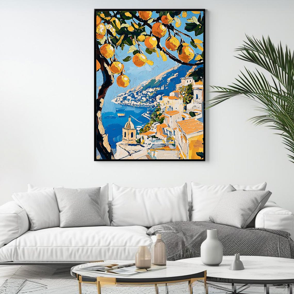 Lemon Tree Artwork Amalfi Coast Wall Art Mediterranean Kitchen Decor Instant - Image 4
