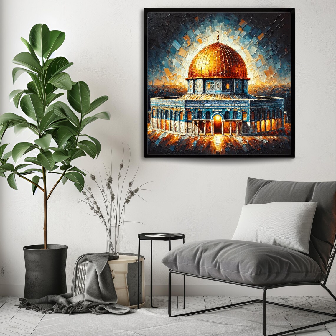 Masjid Al Aqsa Art Print, Islamic Wall Decor - Image 3
