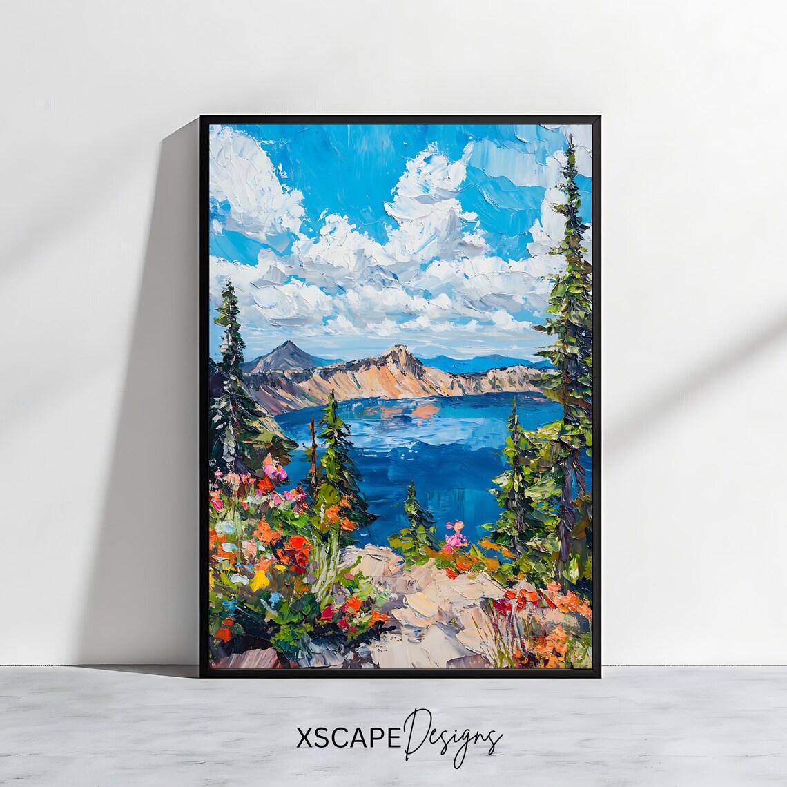 Lake And Mountain Scenic Nature Wall Art
