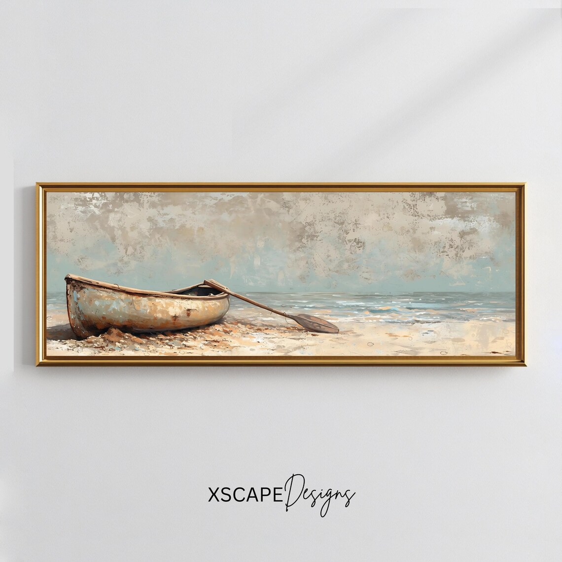Rustic Boat Art Print, Elegant Nautical Artwork