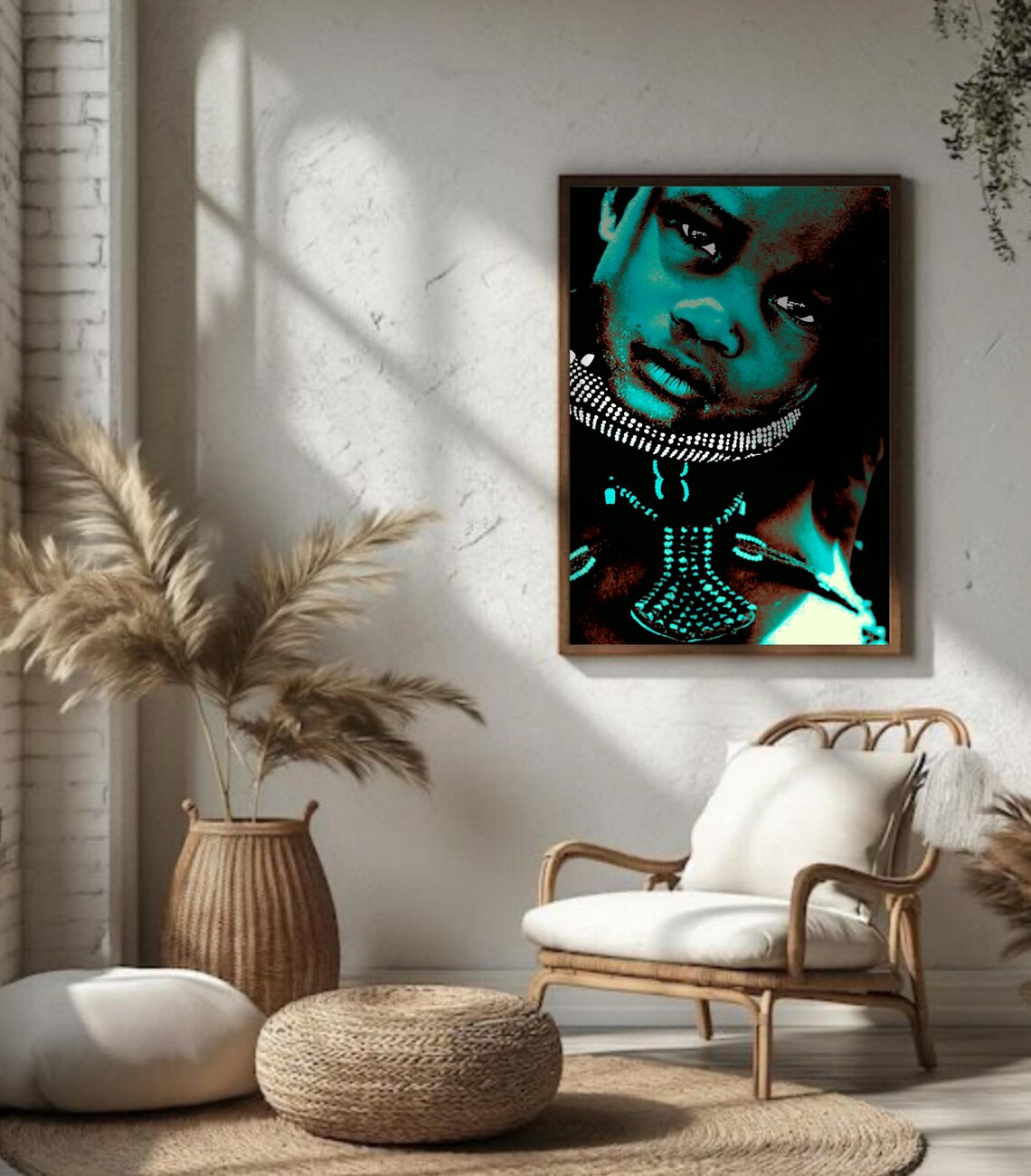 African Abstract Wall Art Print - Image 3