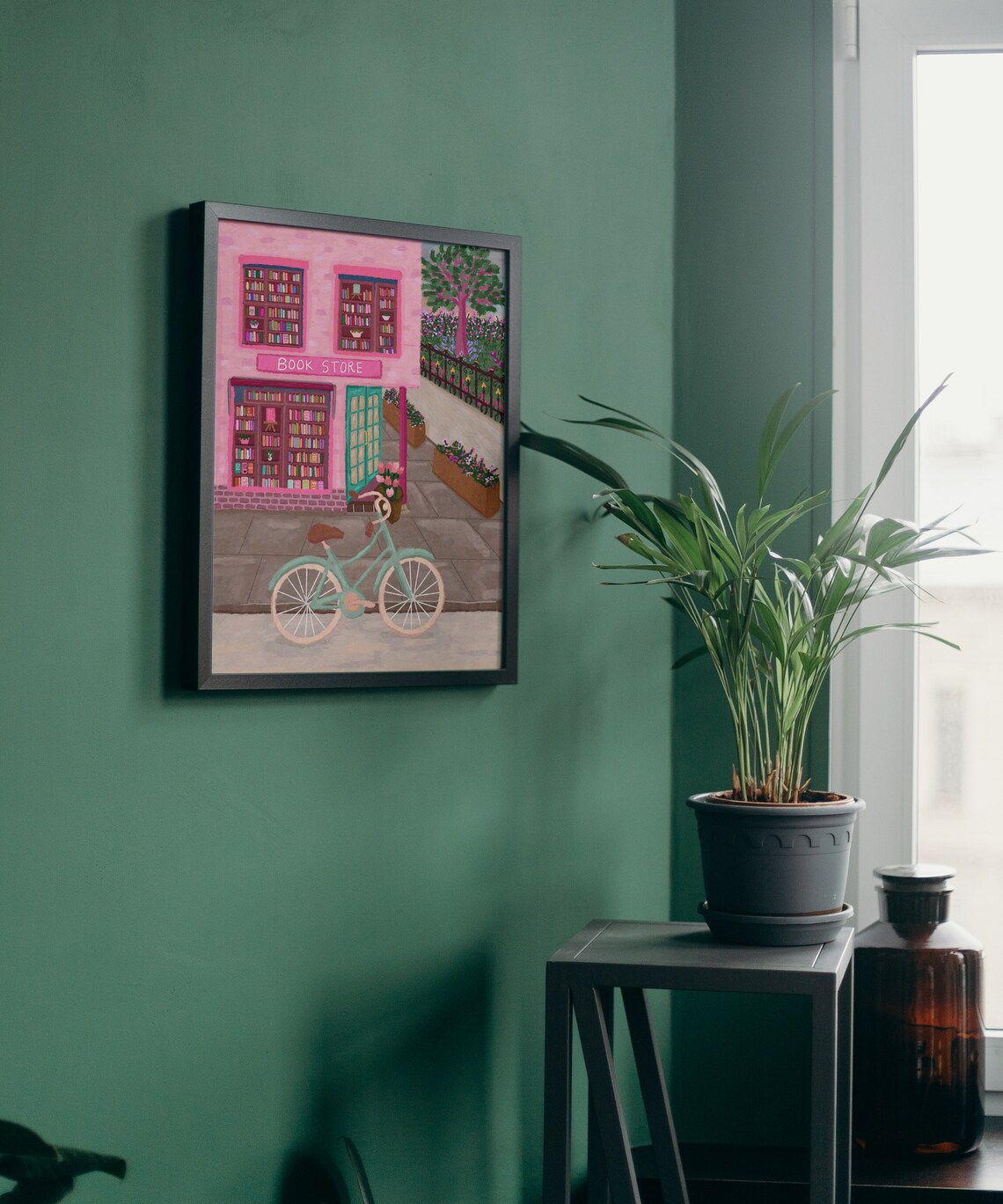 Book Shop - Travel City Art Print - Image 2