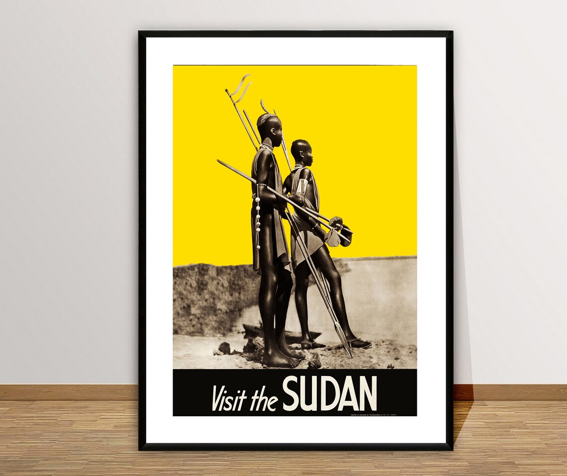 Visit The Sudan Vintage Travel Poster, Travel Poster
