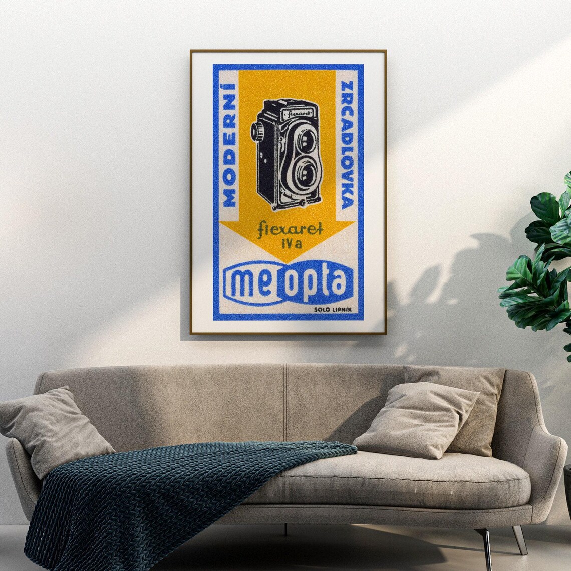 Vintage Camera Matchbox Czech Wall Poster Print - Image 3