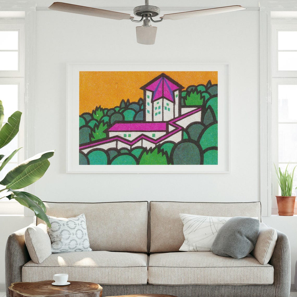 Purple Palace Forest Hill Pop Art Vintage Matchbox Style Poster - Image 3