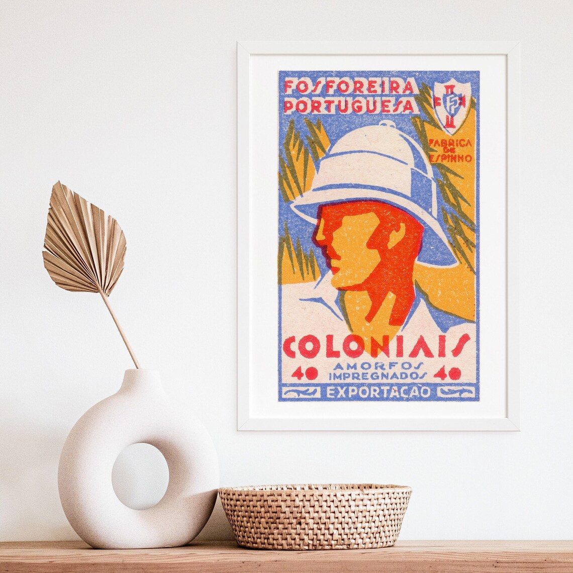 Portuguese Colonial Soldier Fosforeira Portuguesa Matchbox Poster - Image 4