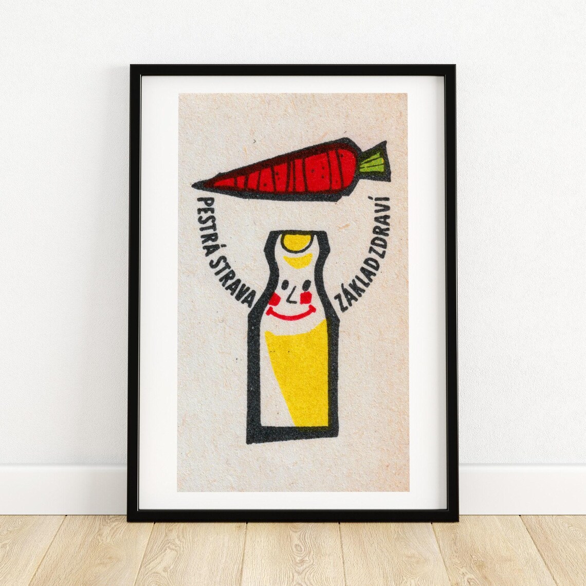 Varied Diet For Health Czech Matchbox Poster Print