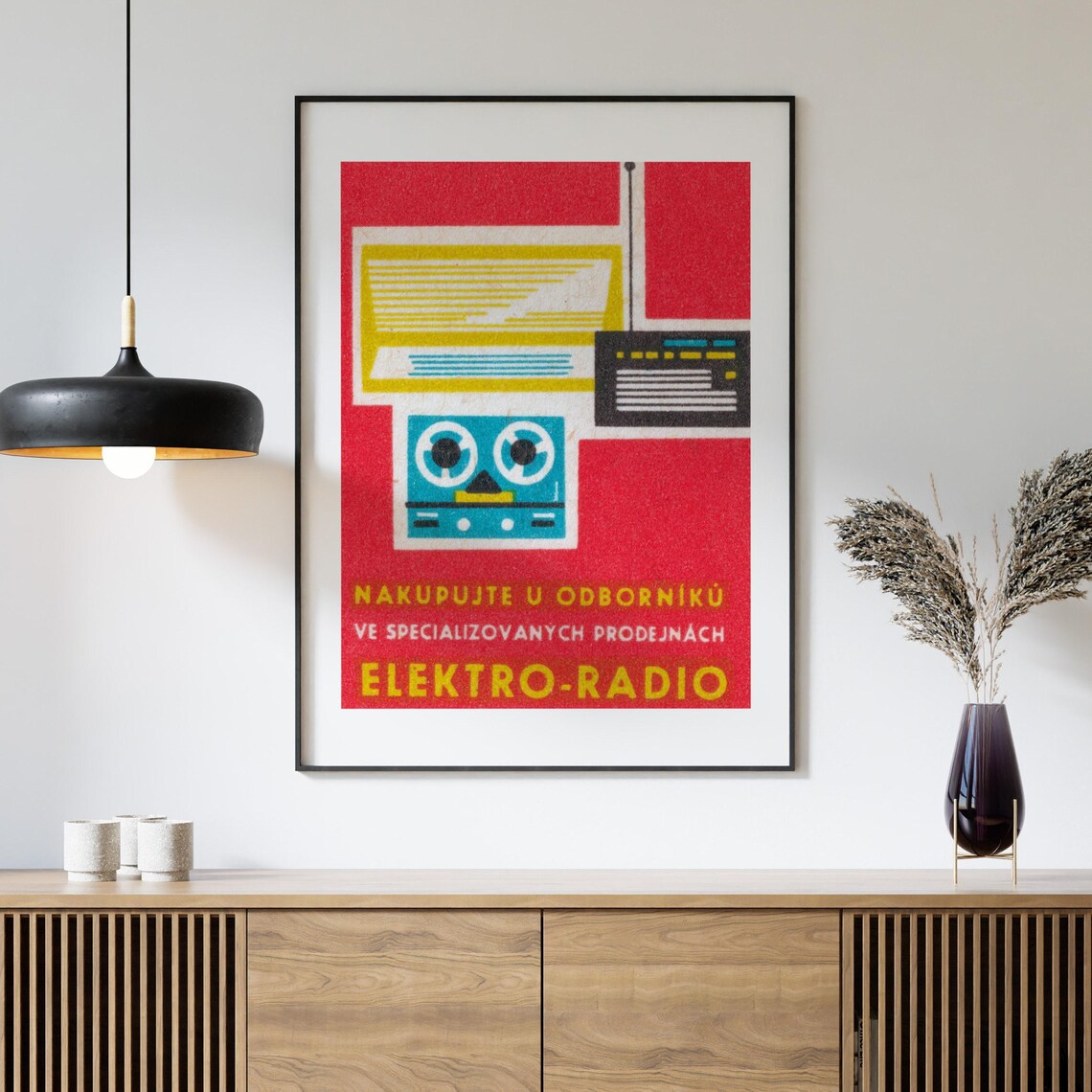 Specialized Radio Store Matchbox Vintage Poster Print - Image 4