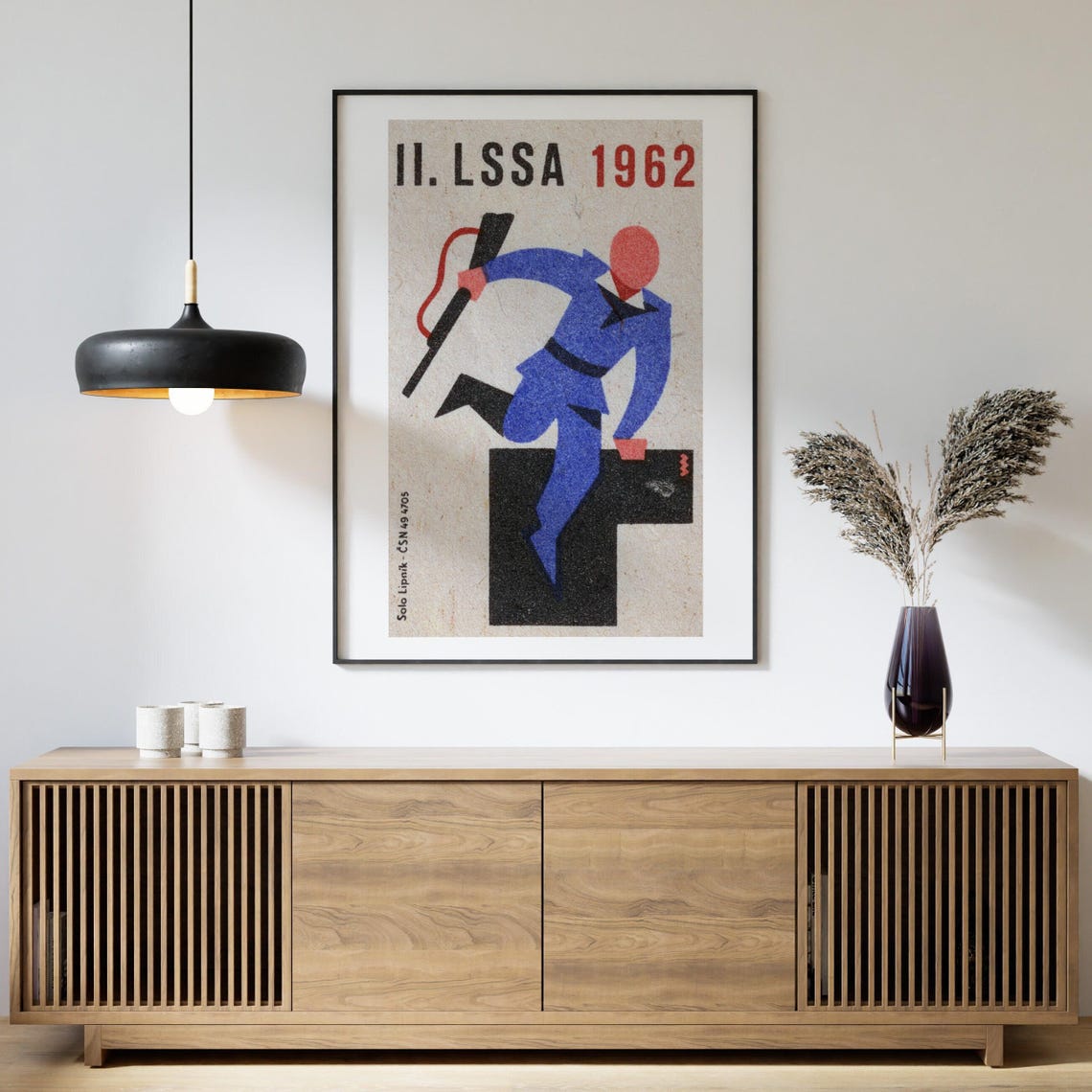 1962 Sport Shooting Competition II LSSA Vintage Matchbox Poster - Image 4
