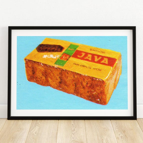 Colorful Java Coffee Print Pop Art Kitchen Decor Vintage Inspired Wall Art Unique Gift For Coffee Lovers A4
