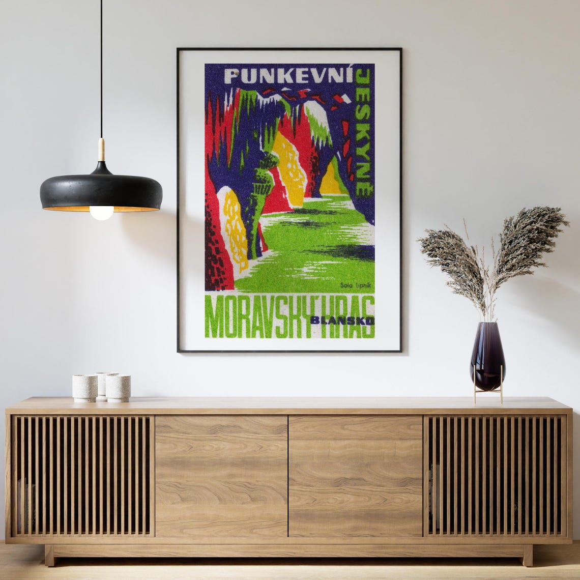 Punkevni Caves Moravian Karst Blansko Vintage Travel Art Poster - Image 4