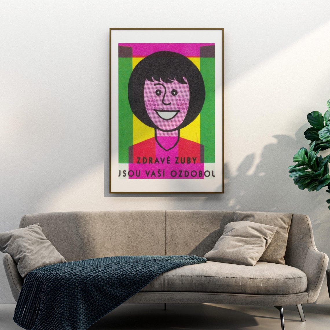 Healthy Teeth Are Your Ornament Smiling Girl Matchbox Poster - Image 3