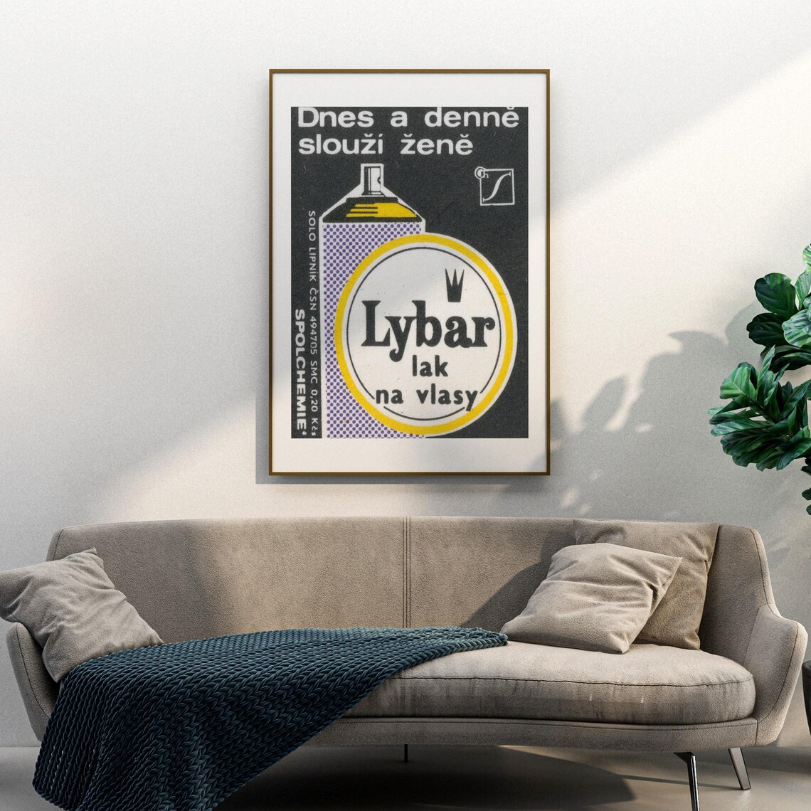Lybar Hairspray For Women Daily Vintage Matchbox Label Poster - Image 3