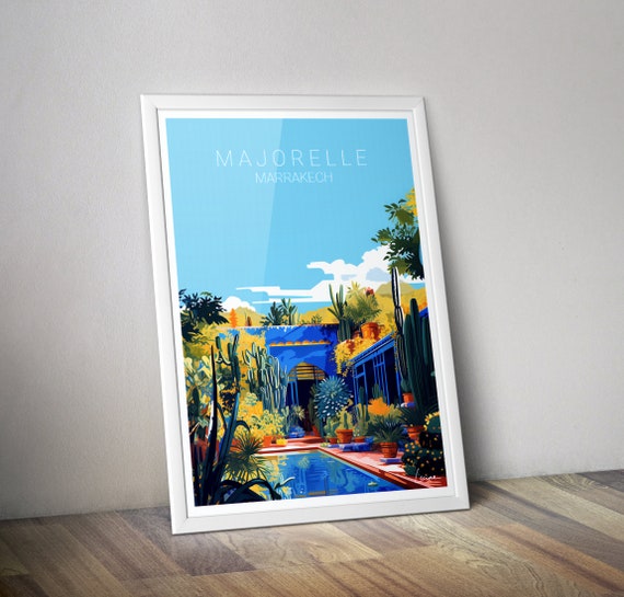 Botanical Garden Poster I Majorelle Morocco Marrakech