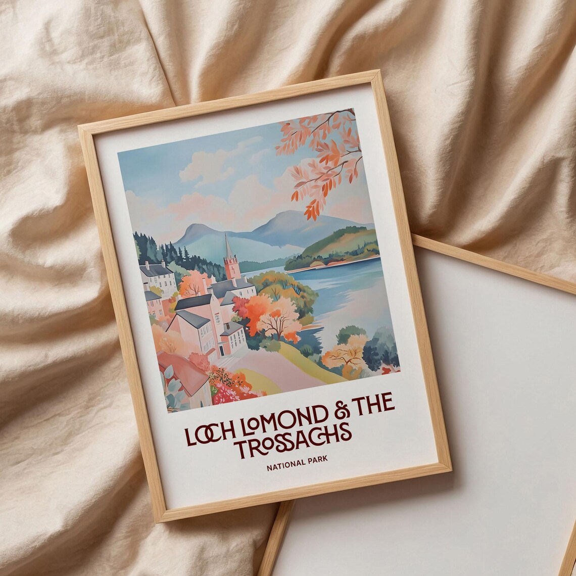 Loch Lomond and the Trossachs National Park Autumn Loch Poster - Image 3