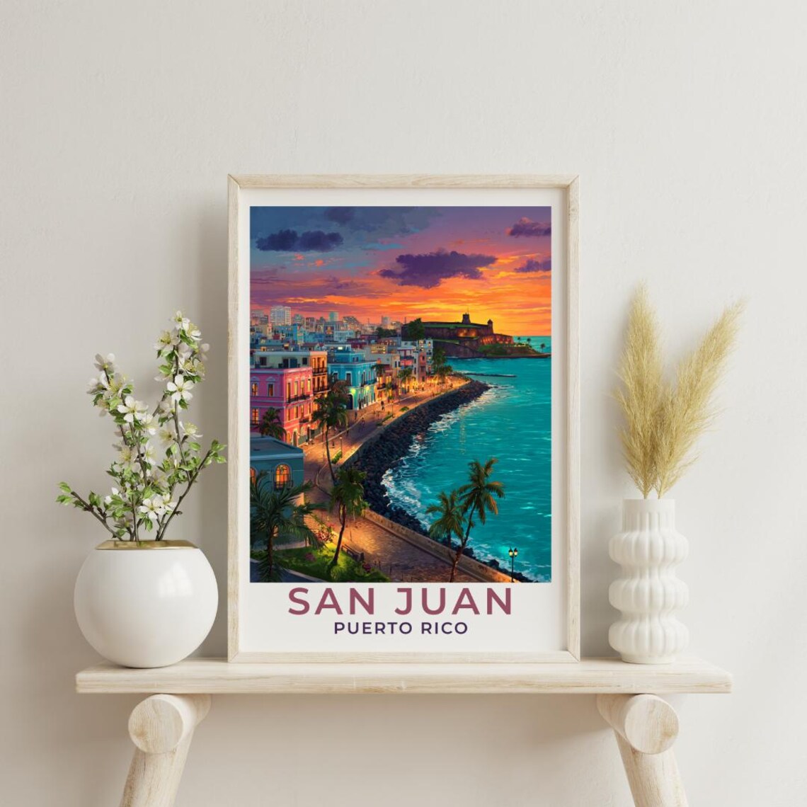 San Juan Vintage Travel Poster, Puerto Rico