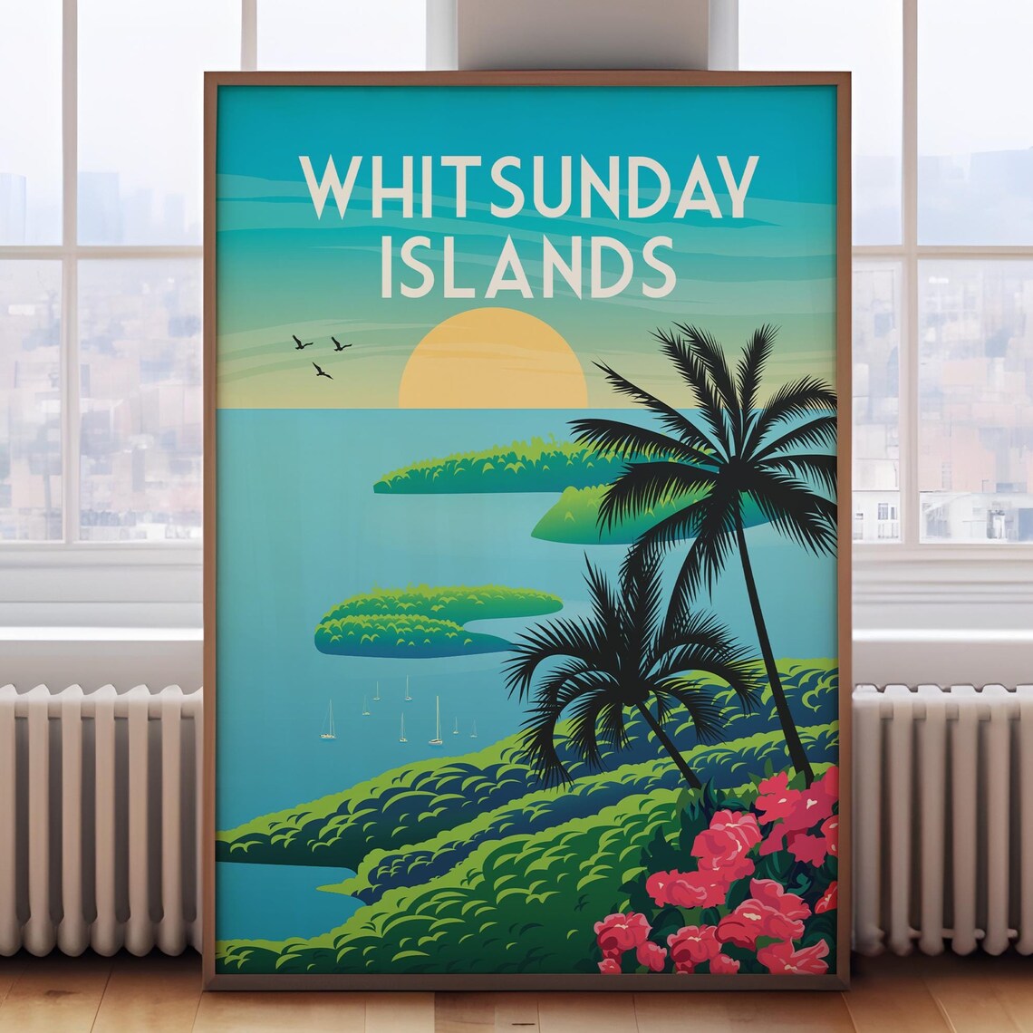 Whitsunday Islands Print Whitsunday Islands Travel Poster Whitsunday Islands Travel Print Queensland Print Queensland Poster Australia
