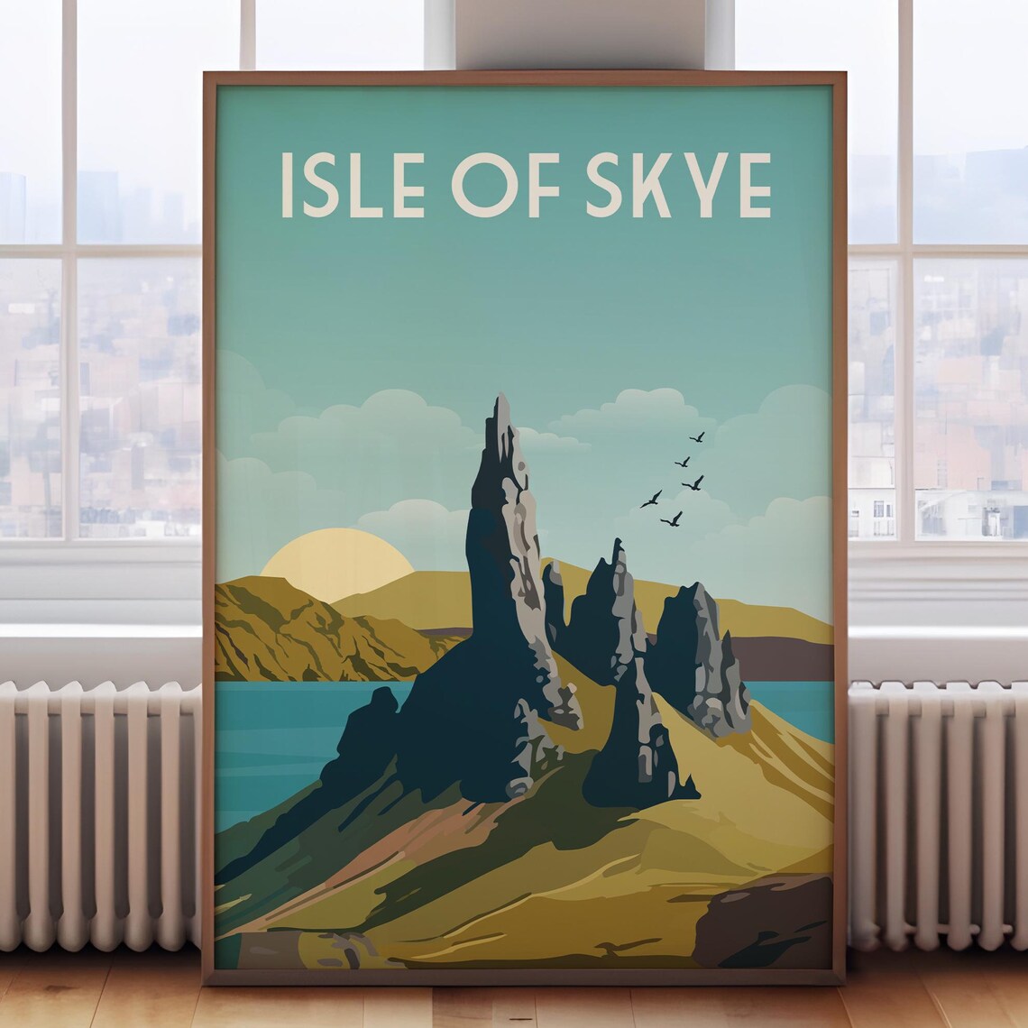 Isle of Skye Scotland Old Man of Storr Pinnacles Travel Poster