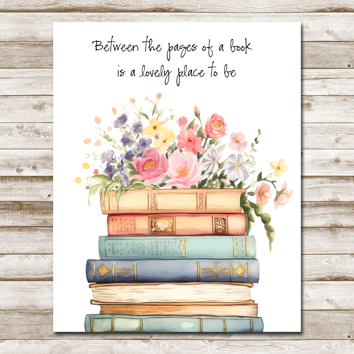 Between the Pages of a Book Is a Lovely Place to Be Library Poster - Image 4