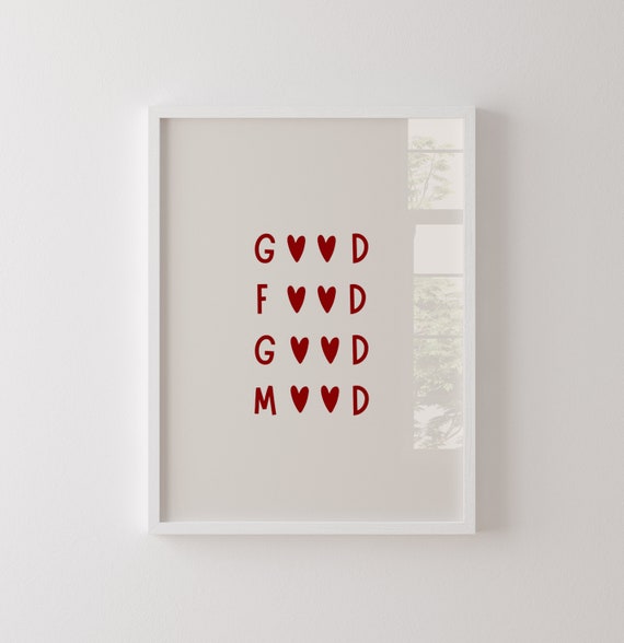 Good Food Good Mood Chefs Kitchen Art Print