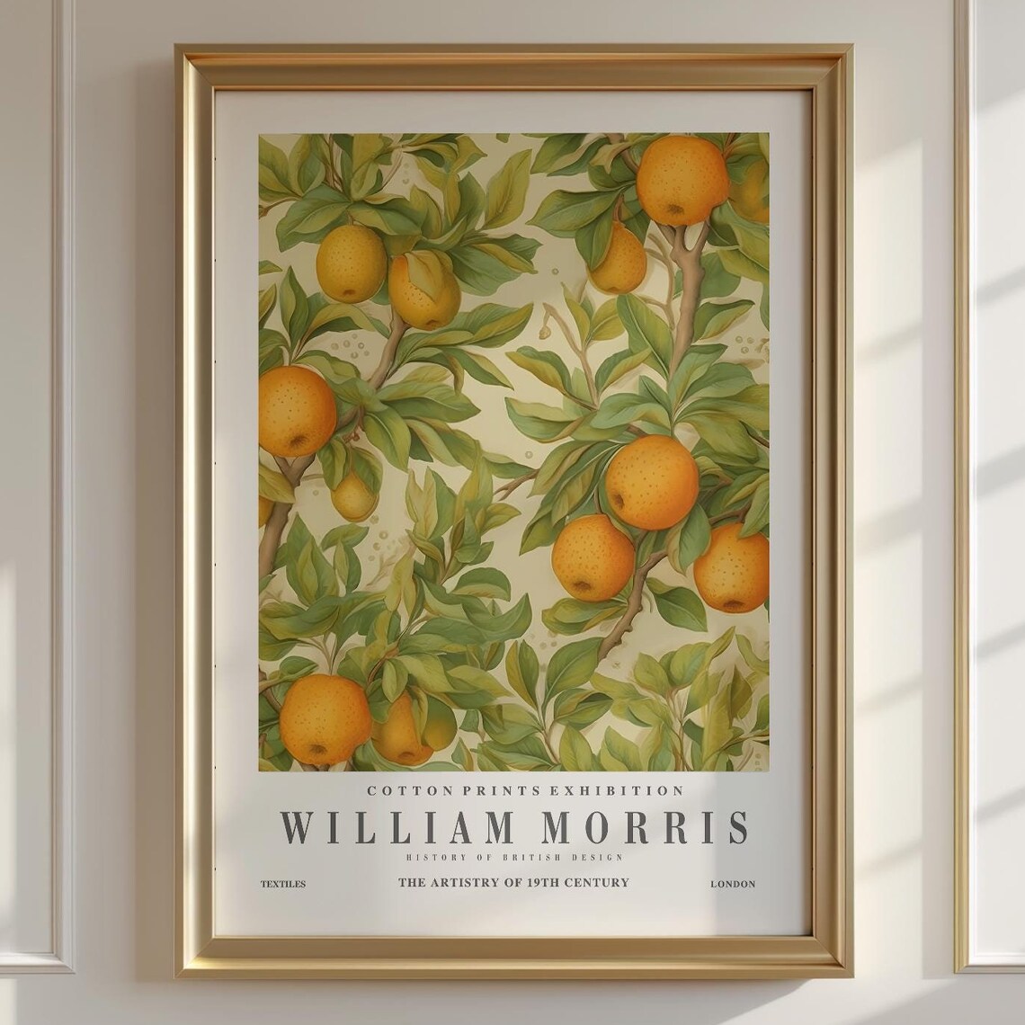 William Morris Botanical Floral, Vintage Art Print