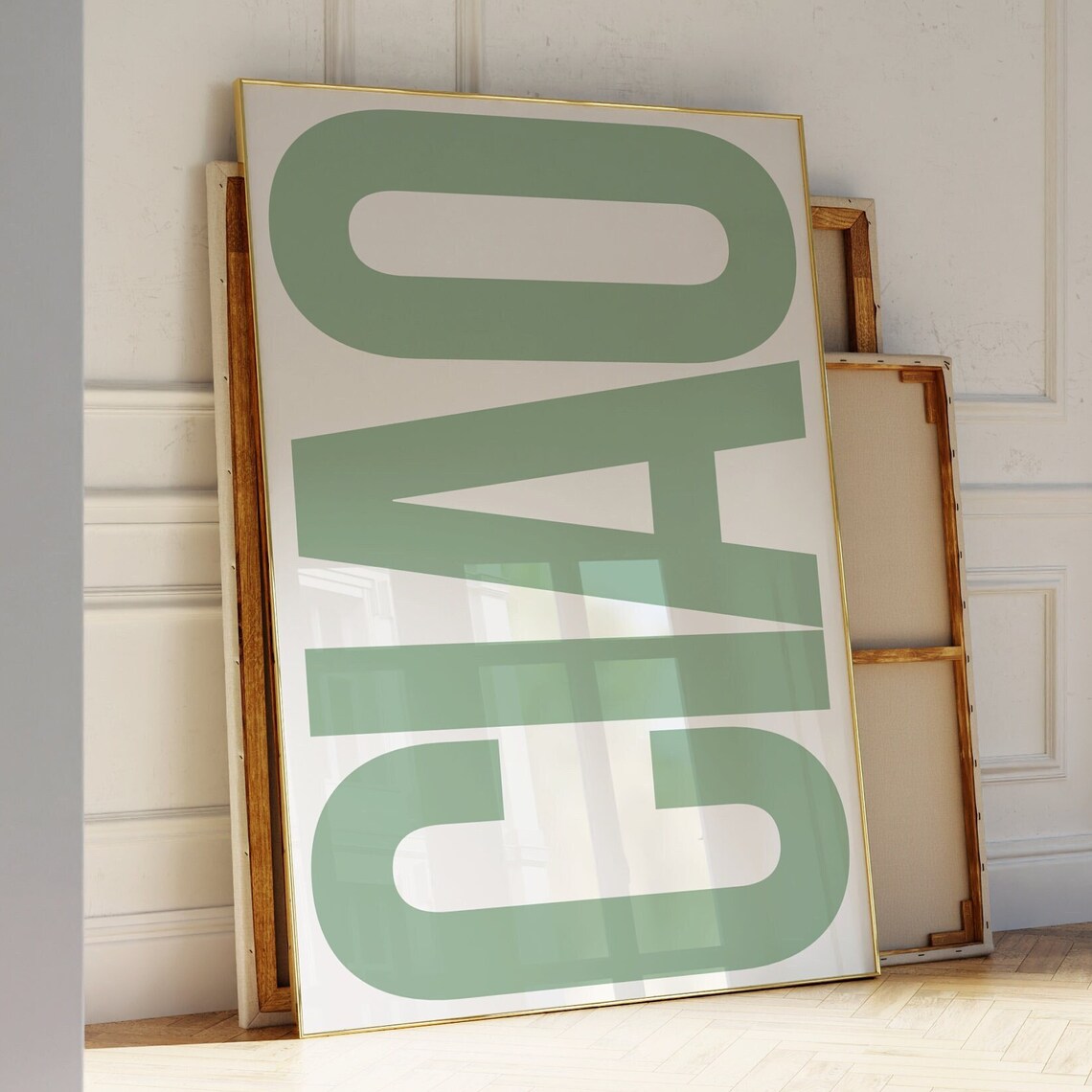 Ciao Print Italy Poster, Retro Typography Art Print