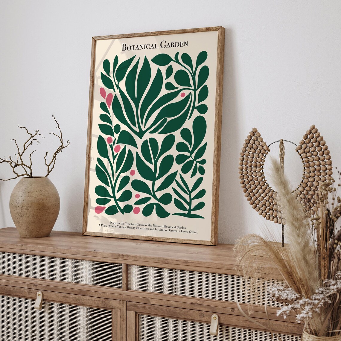 Missouri Botanical Garden Lush Green Leaves Nature Art Poster - Image 3