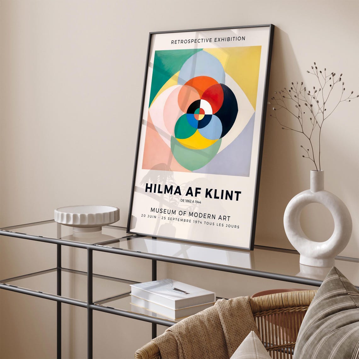 Hilma af Klint 1974 Retrospective Eye Abstract Exhibition Poster - Image 5