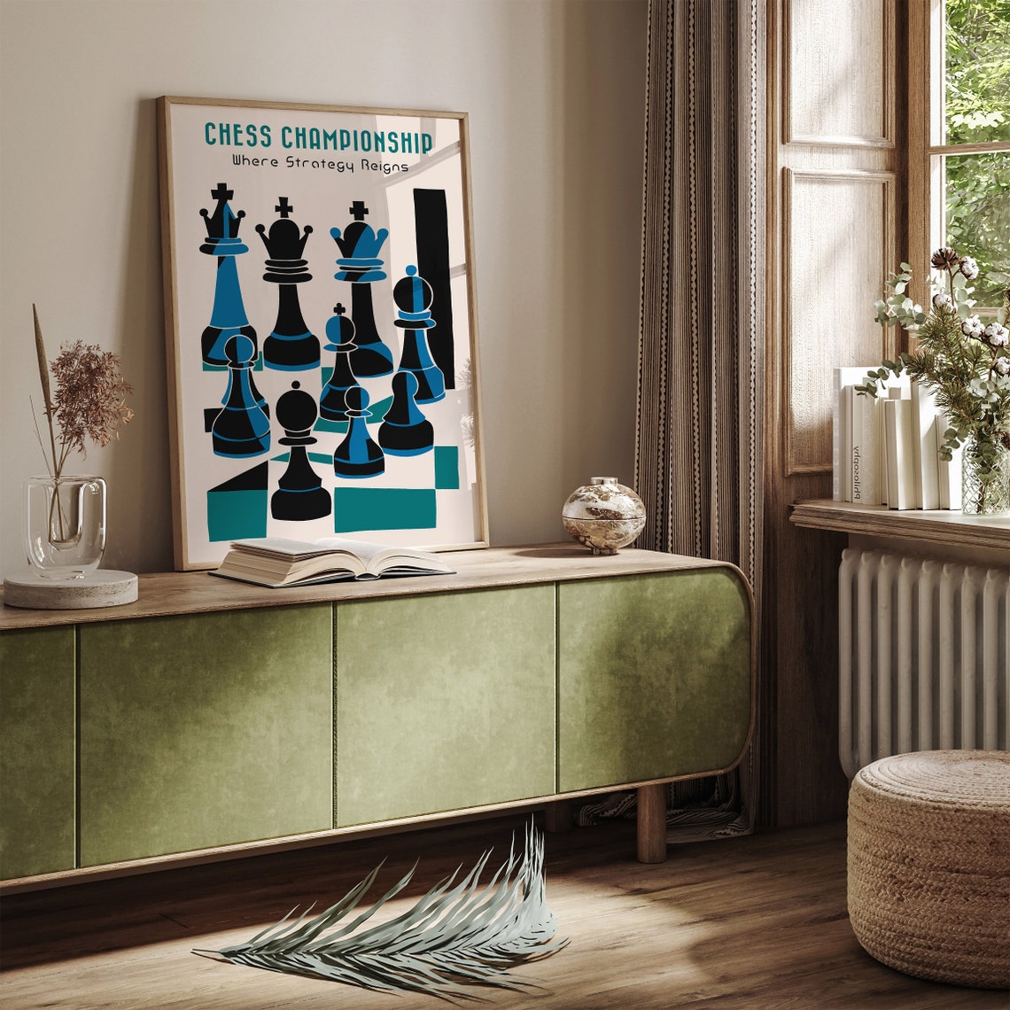 Chess Championship Modern Pieces Where Strategy Reigns Poster - Image 2