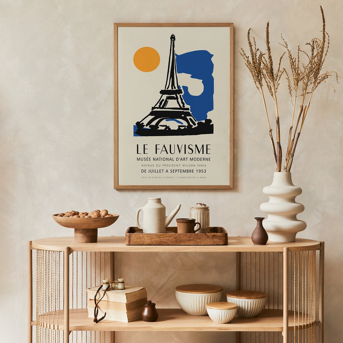 Le Fauvisme Paris 1953 Museum Exhibition Poster with Eiffel Tower - Image 4