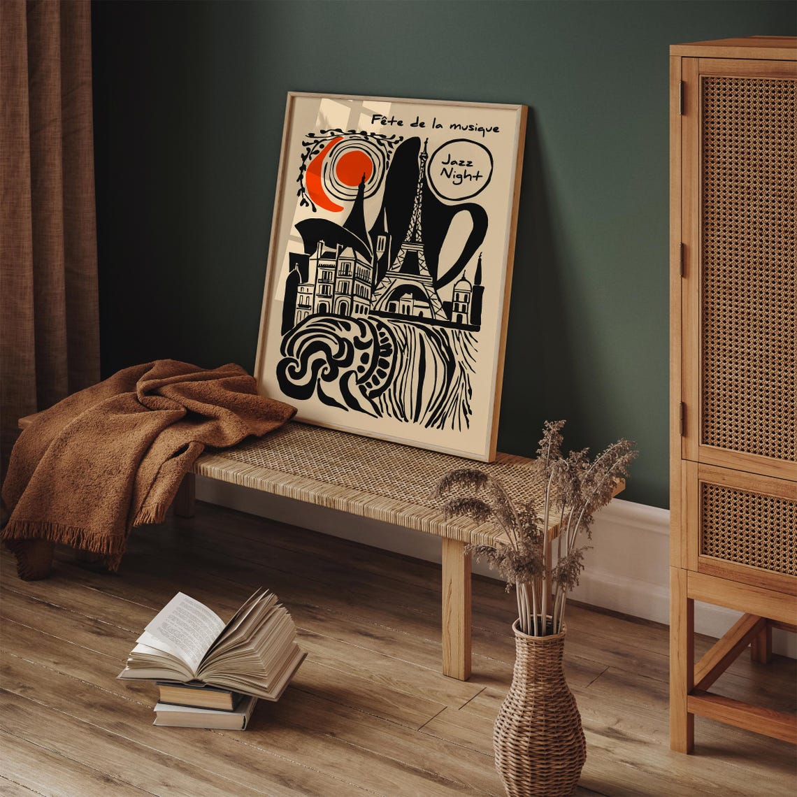 Jazz Music Poster Paris France Print Vintage Music Wall Art Fete De La Musique Poster French Style Hotel Room Decor Birthday Gift - Image 4