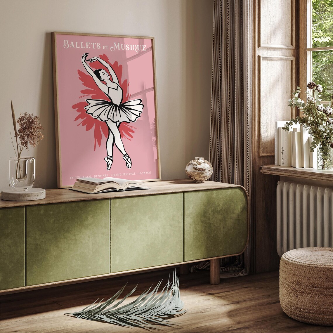 Ballets et Musique Copenhagen Pink Ballerina Festival Poster - Image 3