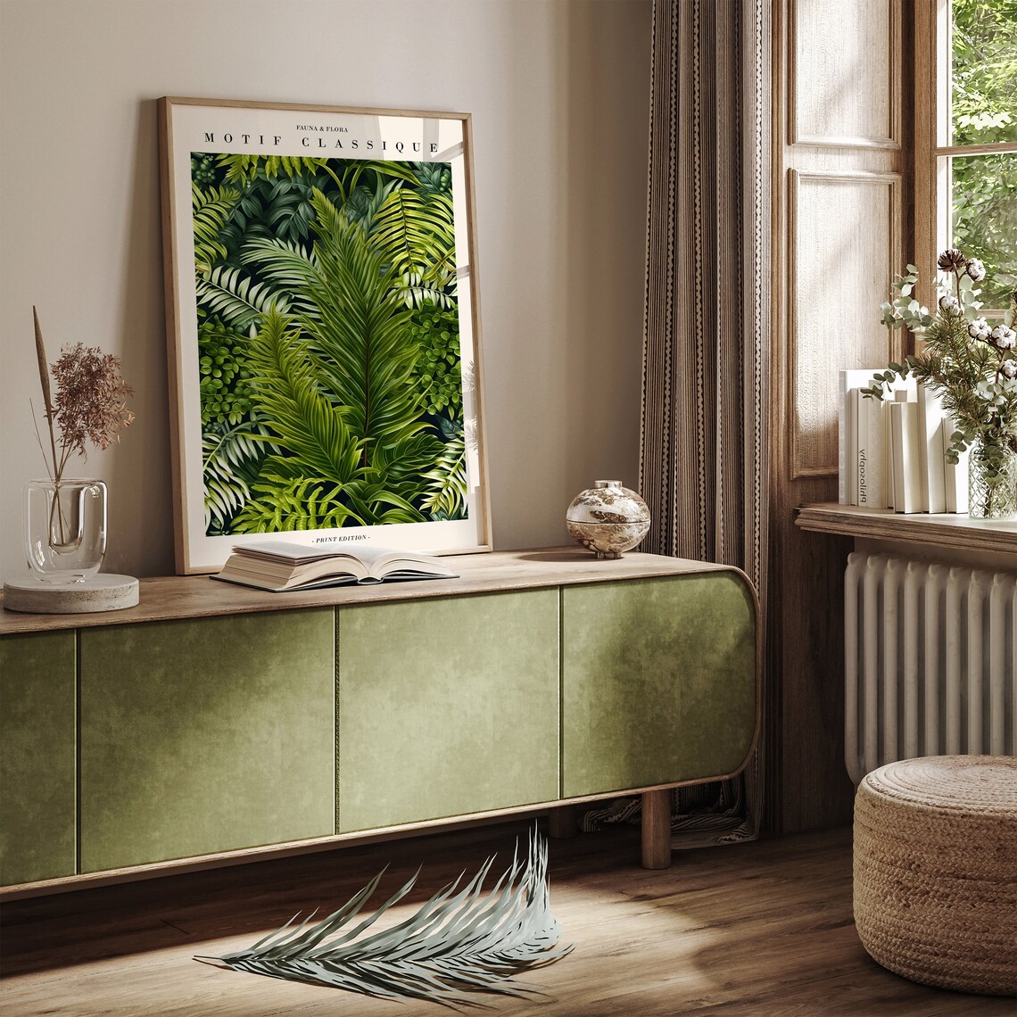 Fauna Flora Motif Classique Green Fern Foliage Edition Poster - Image 2