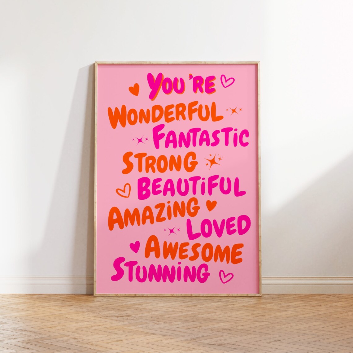 You Are Amazing Retro 70s Wall Art Print - Image 4