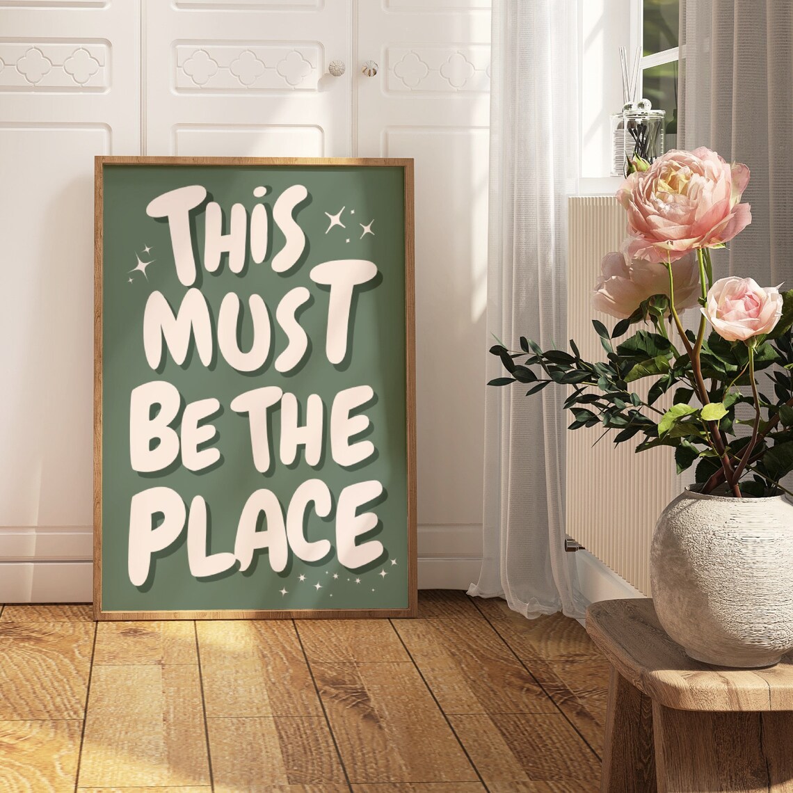 This Must Be The Place Vintage 70s Poster