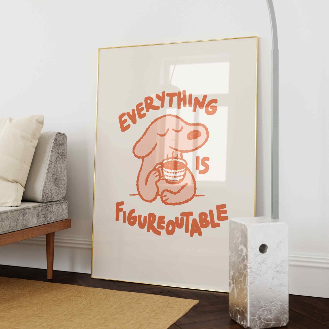 Everything Is Figureoutable Positive Affirmation Art Print - Image 2