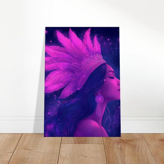 Cosmic Lumina Canvas Art Ethereal Woman Wall Decor The Contemporary Collection