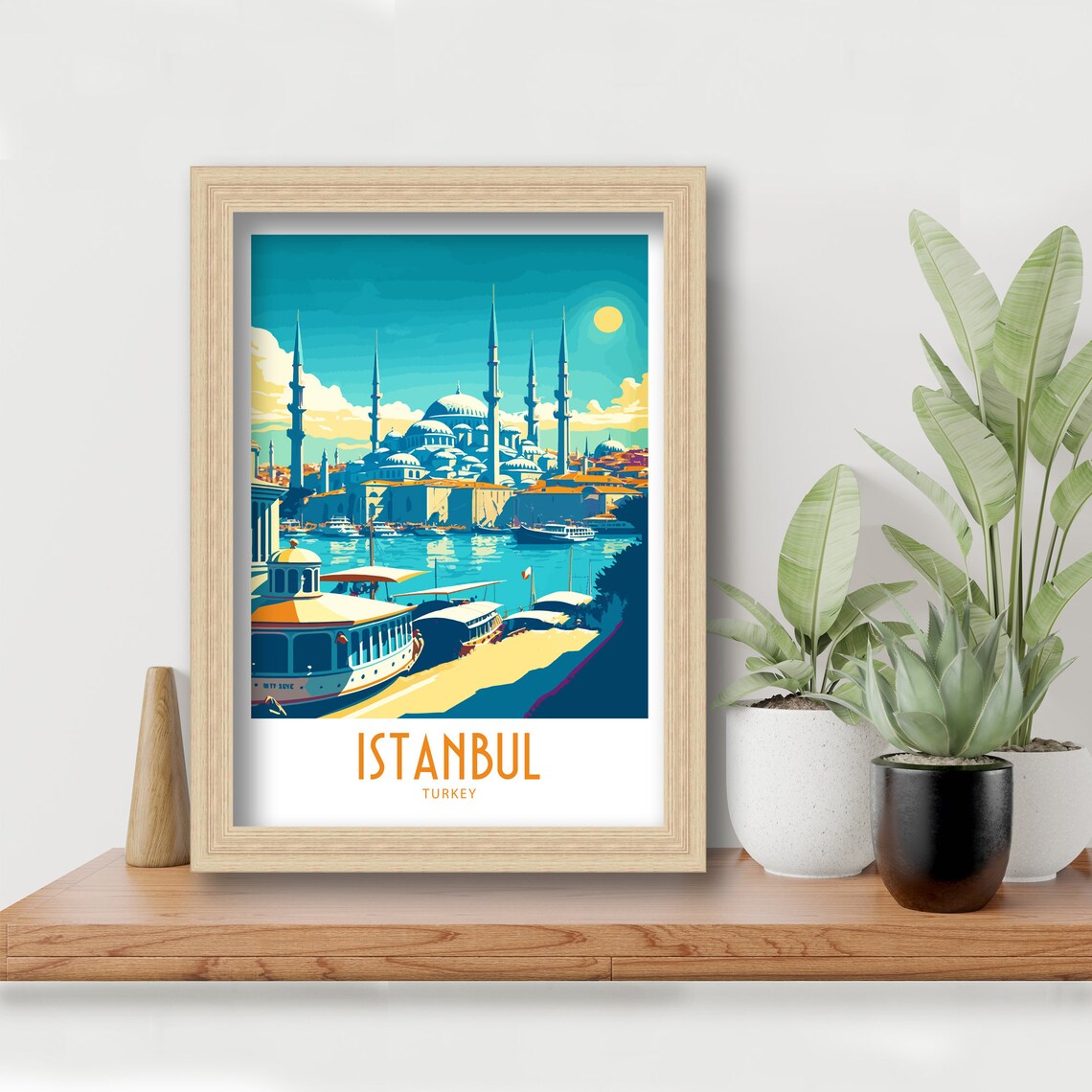 Istanbul Turkey Travel Poster, Travel Wall Art - Image 4