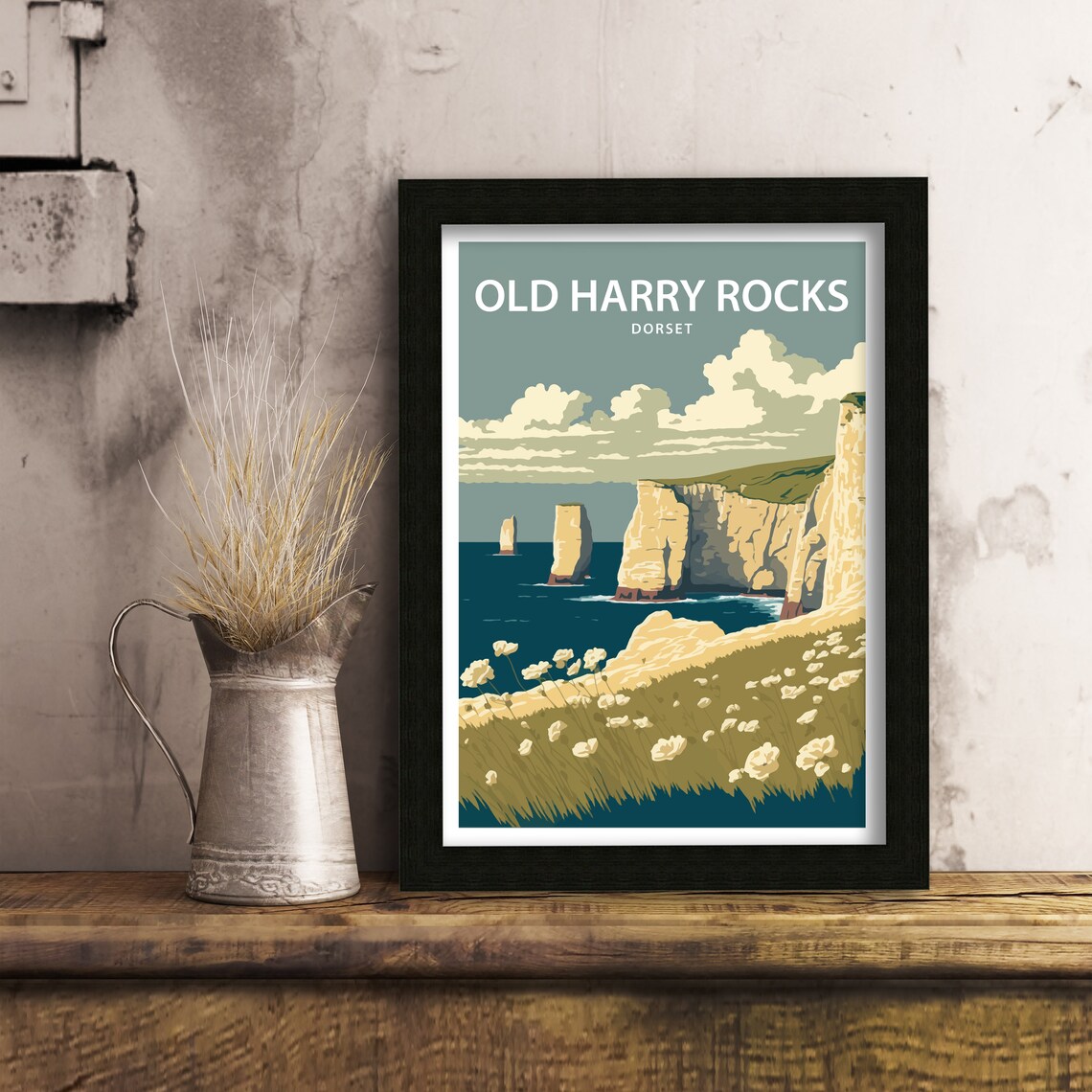 Old Harry Rocks, Jurassic Coast Travel Poster - Image 5