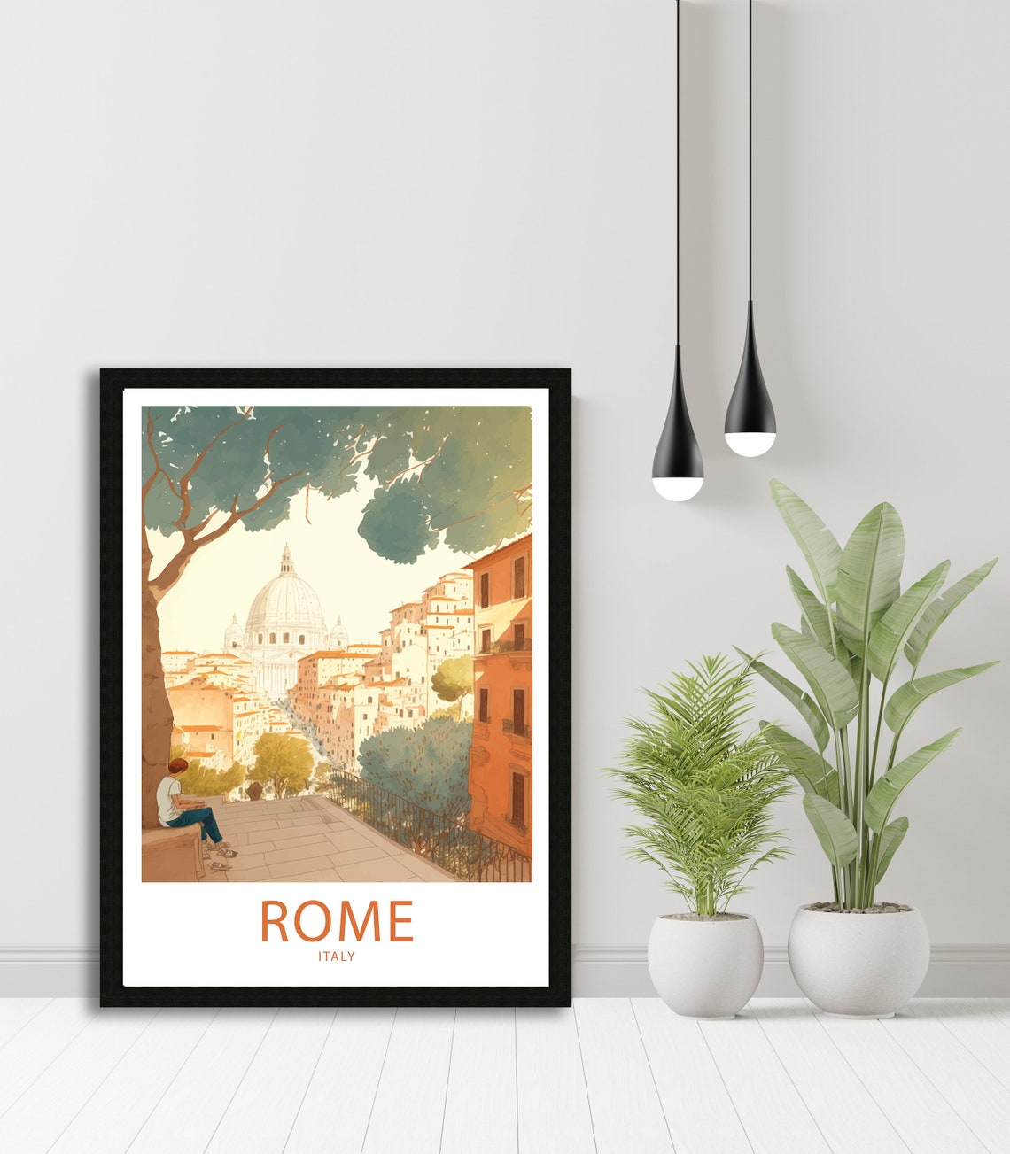 Rome Travel Print Wall Art Rome Italy Travel Poster Gift Rome Italy Scenic Wall Art Rome Italy Gift For Rome Italy Scenic Wall Decor Italy - Image 5