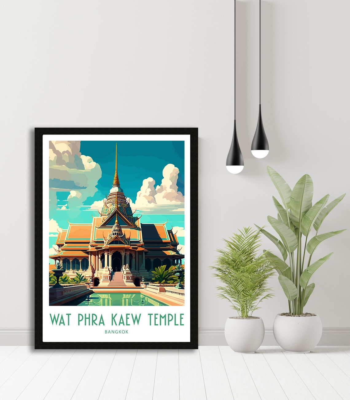 Wat Phra Kaew Temple Travel Print Bangkok Travel Print Bangkok Home Dcor Bangkok Art Print Bangkok Thailand Room Print For Bangkok Gifts - Image 5