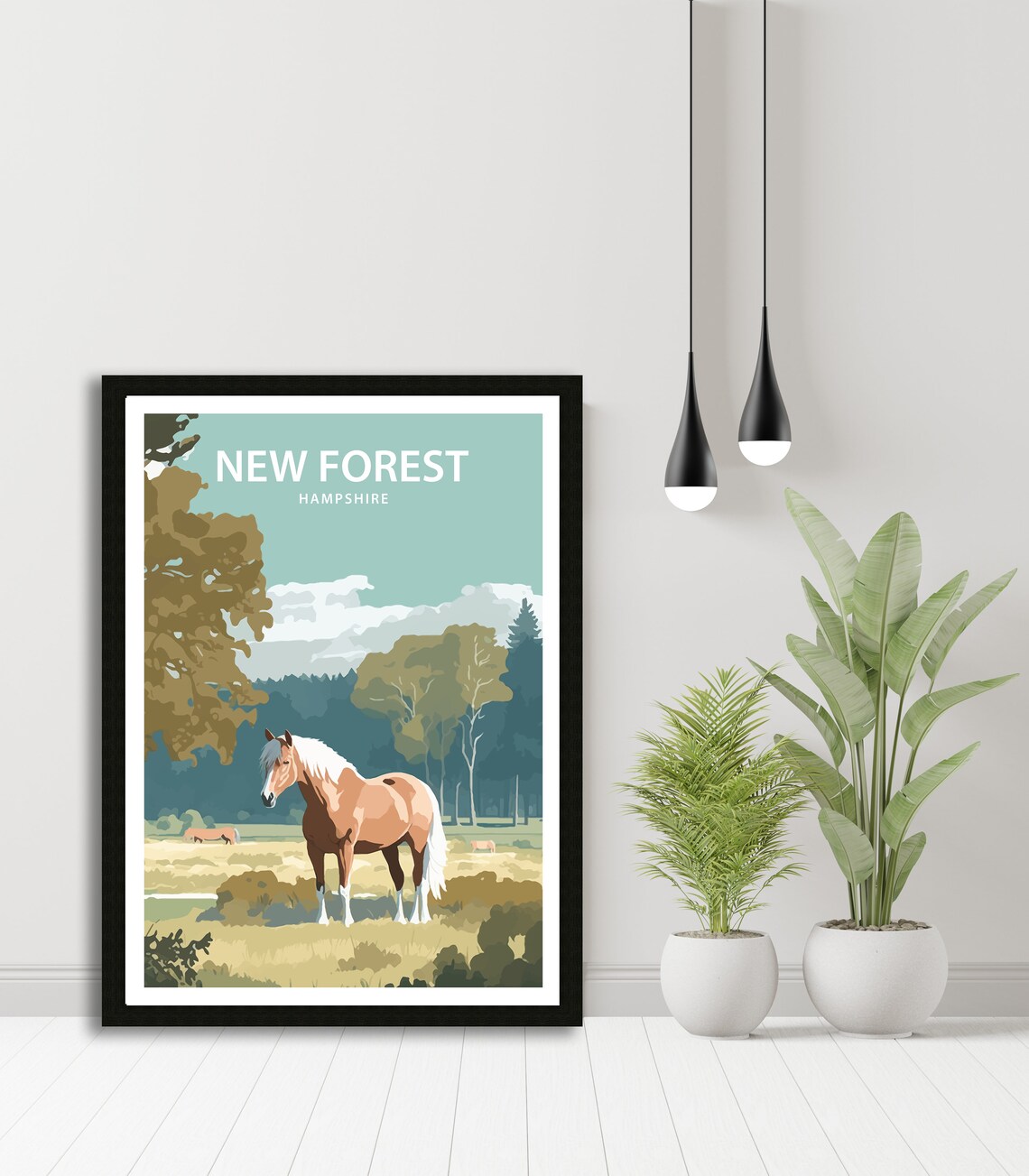New Forest Pony Art Print, Hampshire National Forest - Image 4