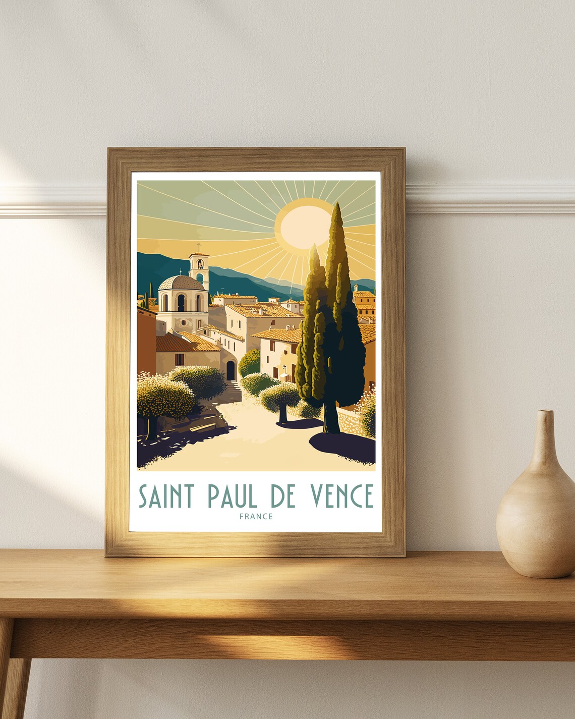 Saint Paul De Vence Travel Print Saint Paul De Vence France Poster Home Dcor Saint Paul De Vence France Print Saint Paul De Vence France - Image 4