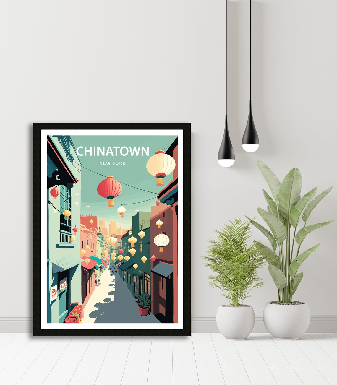 Chinatown New York Travel Poster, New York City - Image 4