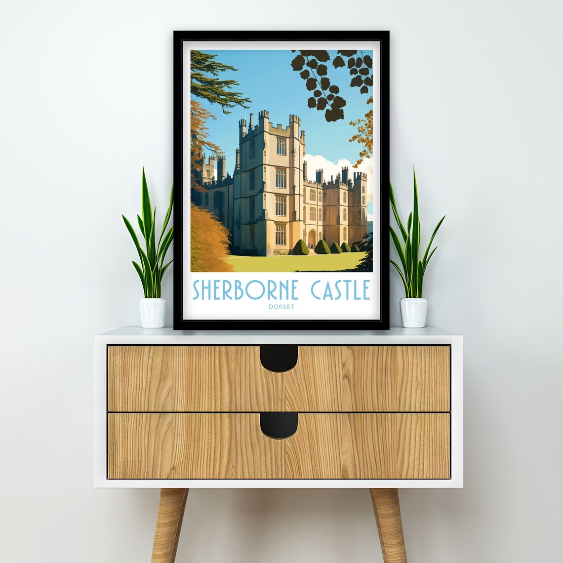 Sherborne Castle Travel Print, Dorset Landmark - Image 2