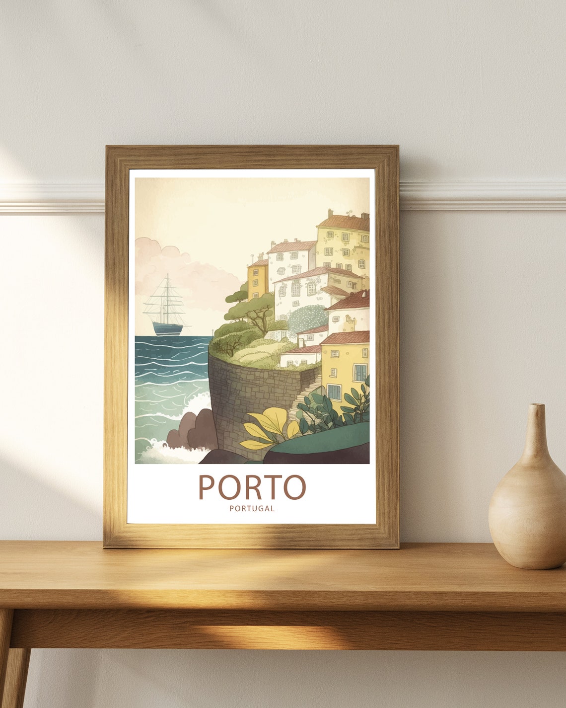 Porto Travel Print Wall Art Porto Travel Poster Gift Porto Portugal Scenic Wall Art Porto Portugal Gift For Porto Portugal Scenic Artwork - Image 4