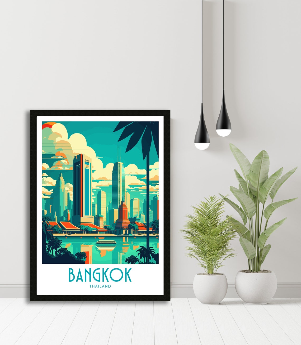 Bangkok City Travel Print Bangkok City Home Dcor Bangkok Thailand Art Print Bangkok Thailand Room Print For Bangkok Gift Art Decor Bangkok - Image 5